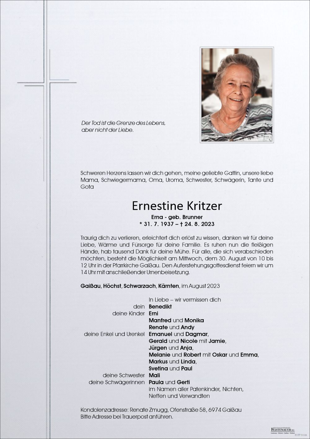 Ernestine Kritzer